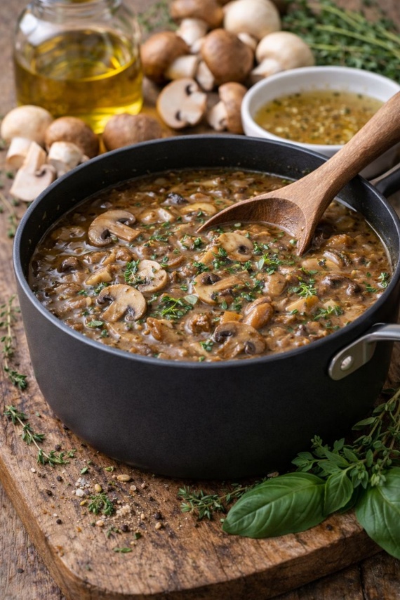 Paddenstoelen-saus (zonder room)